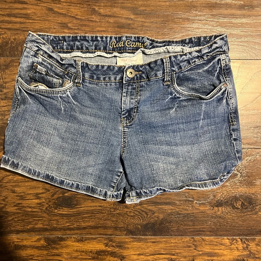 Red camal shorts